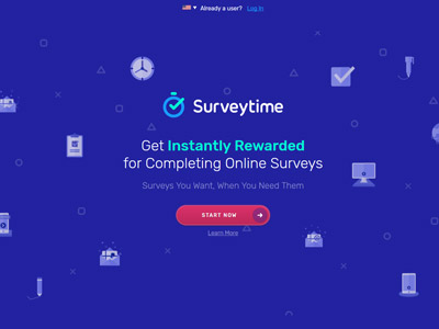 SurveyTime website screenshot