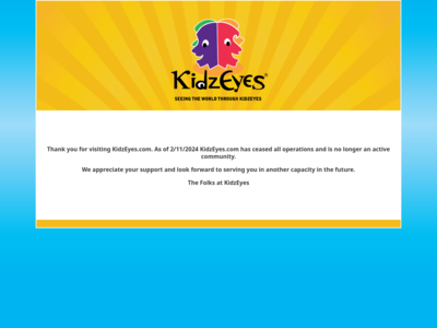KidzEyes website screenshot
