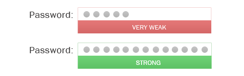 weak strong passwords