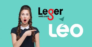 LegerWeb Becomes Leo logos with woman