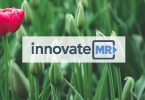 Innovate MR logo superimposed on tulips