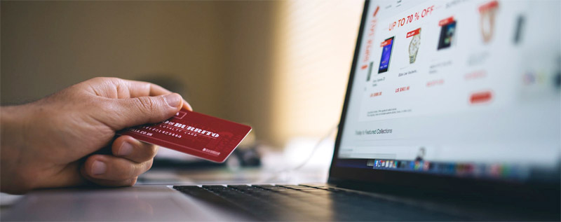 using credit card on website