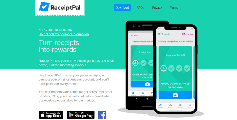 Receiptpal website