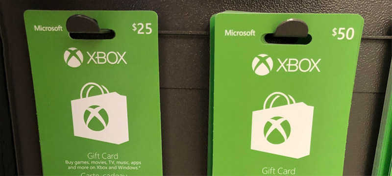 Xbox gift cards for sale