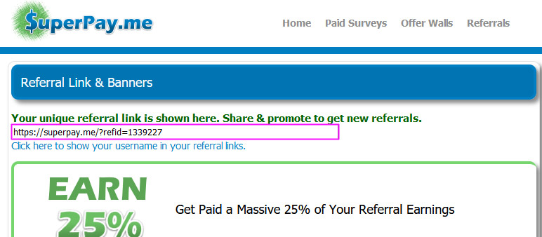 Superpayme referral page