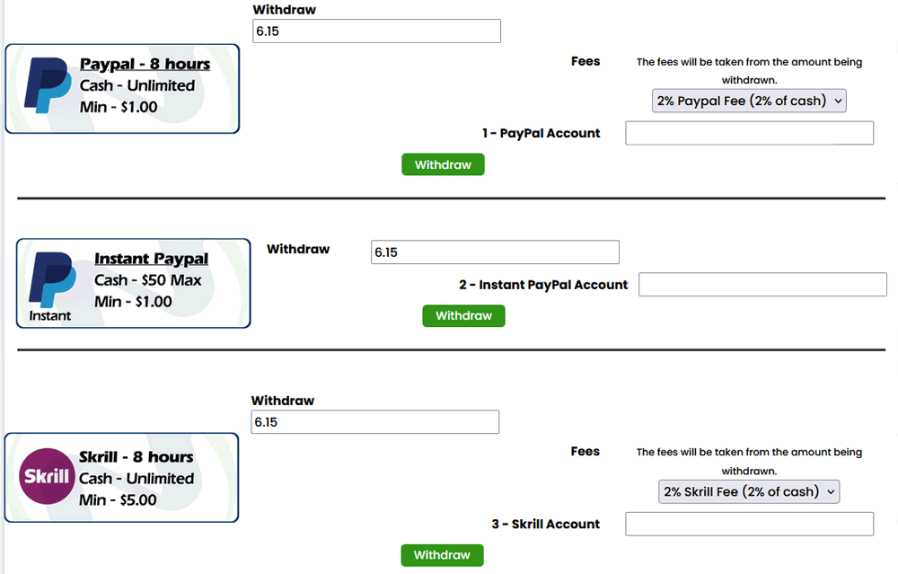 Offernation rewards - paypal and skrill