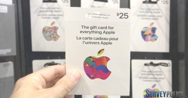Holding $25 apple gift card