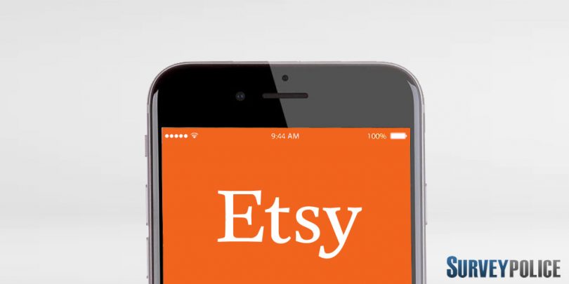 Etsy gift card on phone