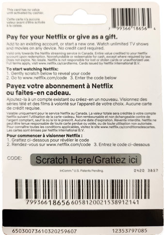 Netflix Gift Cards