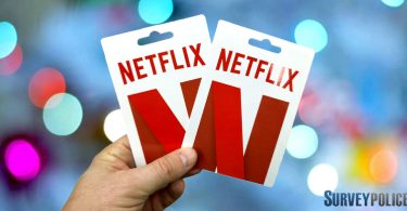 Holding Netflix gift cards