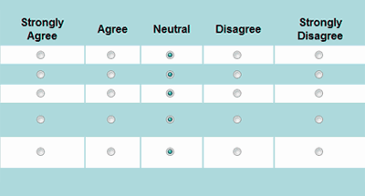 Grid question box