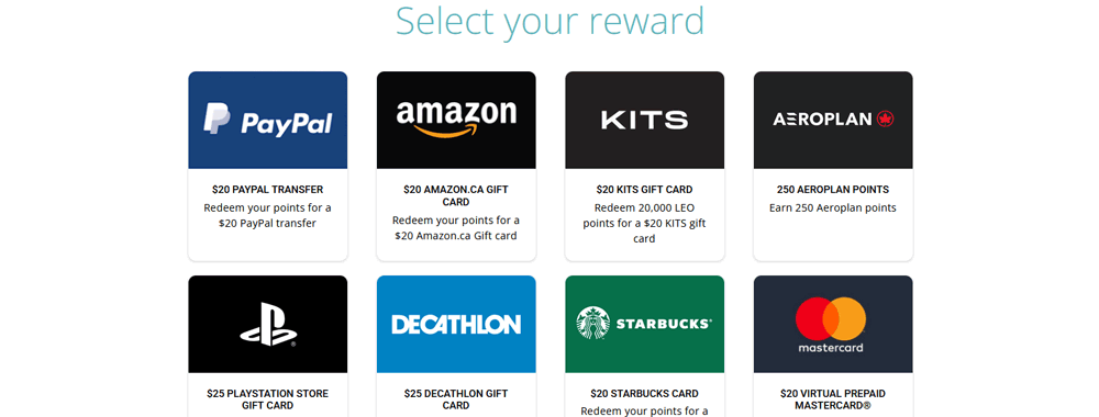 leo surveys reward options