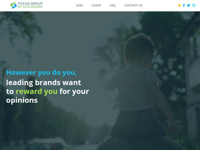 Focus Group by Schlesinger website screenshot