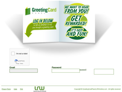 GreetingCardPanel website screenshot