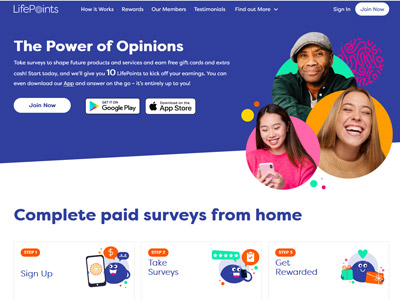 LifePoints website screenshot