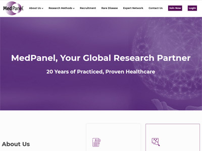 MedPanel website screenshot