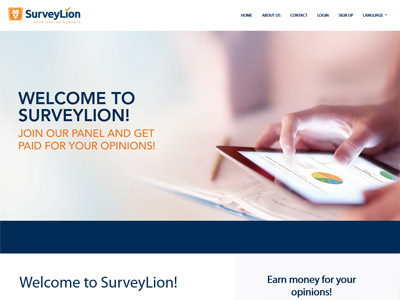 SurveyLion website screenshot