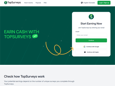 TopSurveys website screenshot