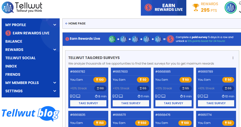 tellwut - earn rewards live