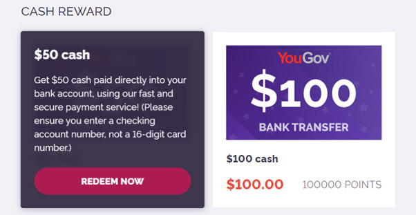 yougov bank transfer