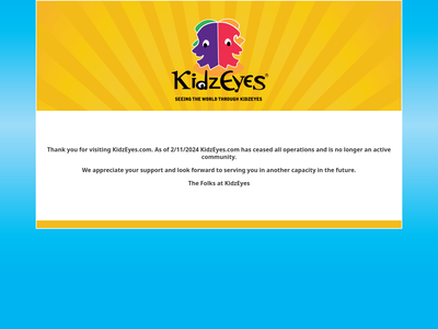 KidzEyes website screenshot