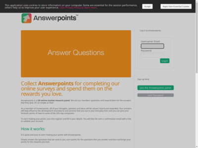 AnswerPoints website screenshot