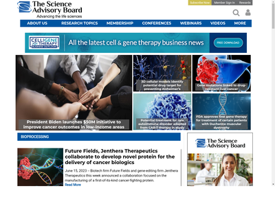 Science Advisory Board website screenshot