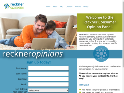 Reckner Opinions website screenshot
