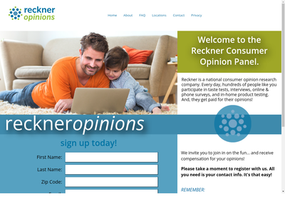 Reckner Opinions website screenshot