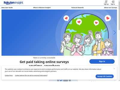 Rakuten Insight website screenshot