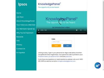 KnowledgePanel website screenshot