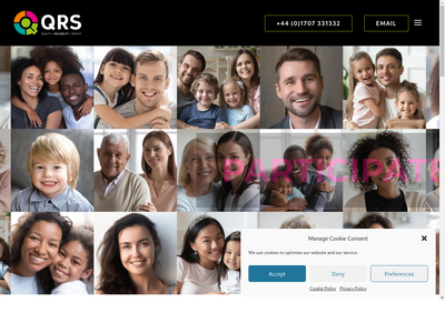 QRS Research Panel website screenshot