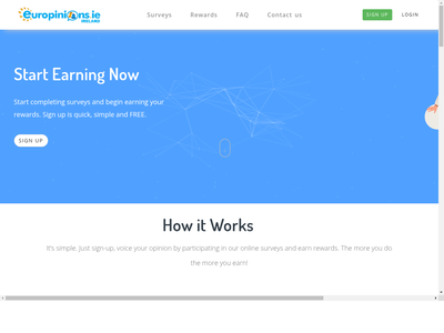 Europinions Ireland website screenshot