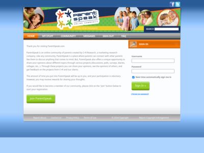 ParentSpeak website screenshot