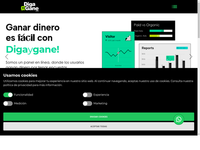 DigaYGane website screenshot