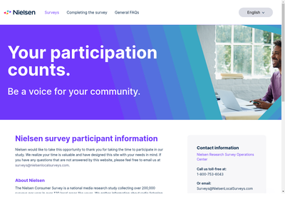 Nielsen Scarborough Surveys website screenshot
