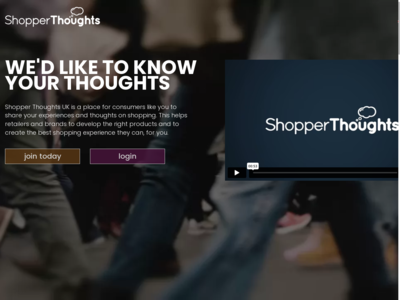 Shopper Thoughts website screenshot
