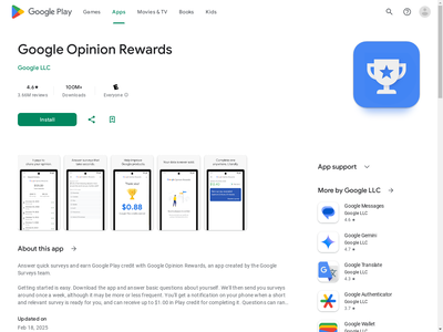 Google Opinion Rewards website screenshot