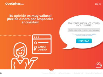 QueOpinas website screenshot