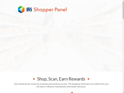 IRI Shopper Panel website screenshot