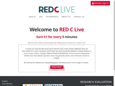 RedCLive website screenshot
