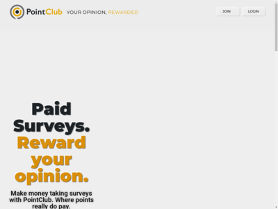PointClub surveys website