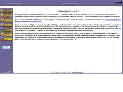 LatinoEyes website screenshot
