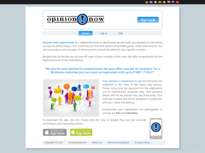 OpinionNow website screenshot
