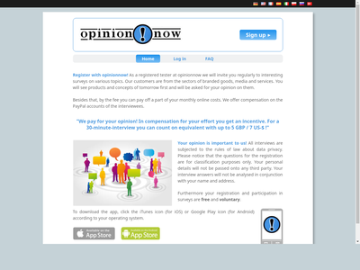 OpinionNow website screenshot