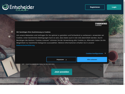 EntscheiderClub website screenshot