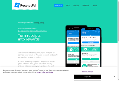 ReceiptPal website