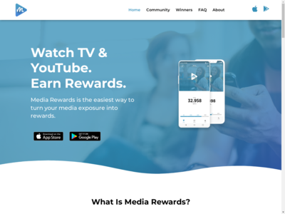 Media Rewards website screenshot