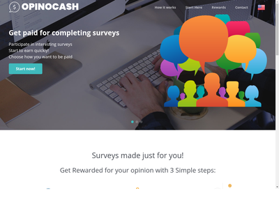 Opinocash website screenshot