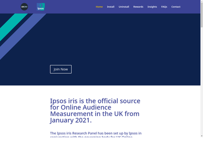 Ipsos Iris website screenshot